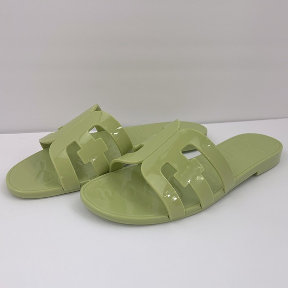 SAM EDELMAN BAY JELLY SLIDE SANDALS, WET JELLY LOOK, WOMENS SIZE 8M, EURO 38.5 - Picture 4 of 15